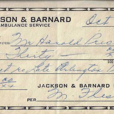 Jackson and Barnard Ambulance Service Bill