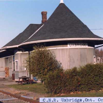 Photograph, CNR Station at Uxbridge, Ontario.