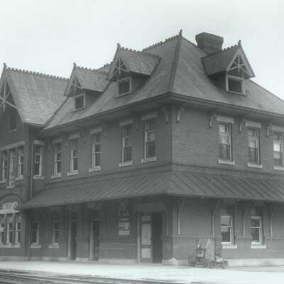 Photograph, CNR Station at Trenton, Ontario.