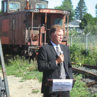 Photograph, Scott Lund, GSDC, Mining Exhibit Opening.