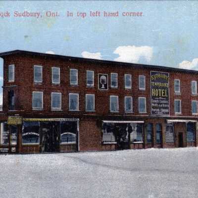 Photograph, Postcard, Moses Block, Sudbury, Ontario.