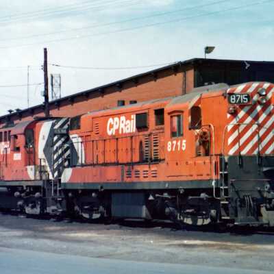 Photograph, Canadian Pacific Engine 8715 and Engine 8598