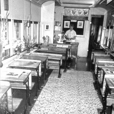 Photograph - Interior of the Sloman school car, 1994