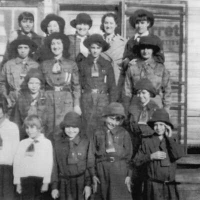 Photograph- "Milnet, Ont. Brownie Troup [sic]"