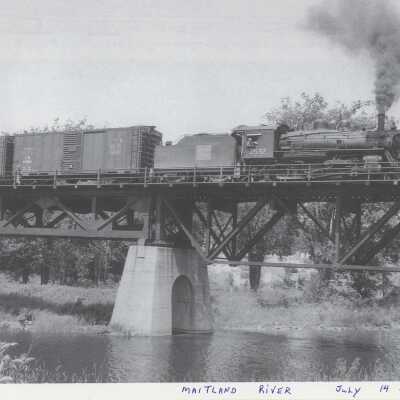 Photograph, Maitland River, July 14th 1958.