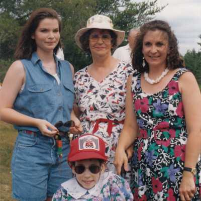 Photograph, Sara Gasbarine, Romaine Lasalle, Claudette Gasbarine, Katherine Gasbarine.