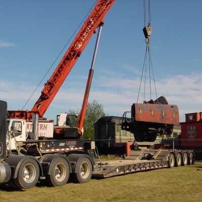 Photograph, NORMHC, Slag Pot Moving.