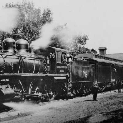 Photograph, Canadian Northern Ontario Locomotive 176.