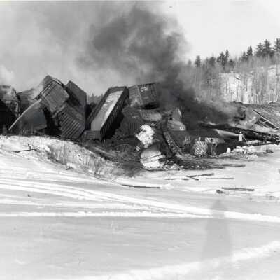 Photograph, Ontario Provincial Police, CPR Wreck Photographs.