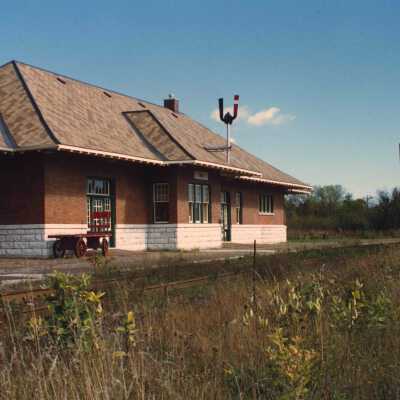Photograph, CNR Orillia Station, Orillia, Ontario, September 1996.