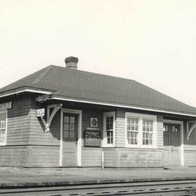 Photograph, CNR Station at Brookfield, Nova Scotia.