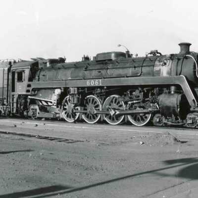 Photograph, Canadian National Steam Locomotive 6061
