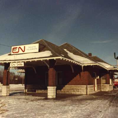 Photograph, CNR Orillia Station, Orillia, Ontario, 1979.