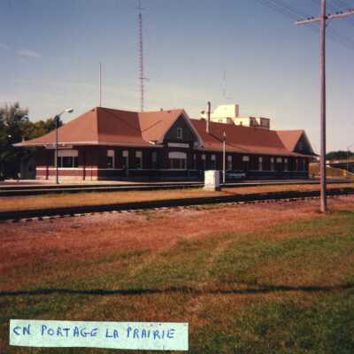 Photograph, CNR Station at Portage La Prairie