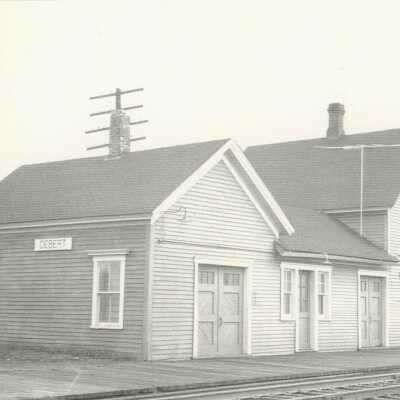 Photograph, CNR Station at Debert, Nova Scotia.