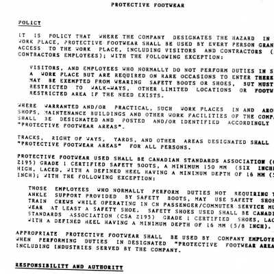 Document, Protective Headware.