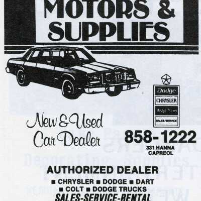 Photograph, Mazzuca Motors & Supplies, Capreol, Ontario.