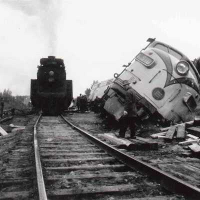 Photograph, CNR Derailment.