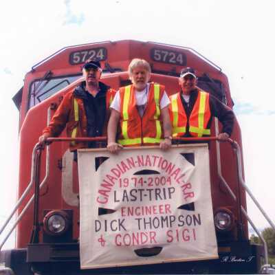 Photograph, CN Engineer Dick Thompson's Last Trip.