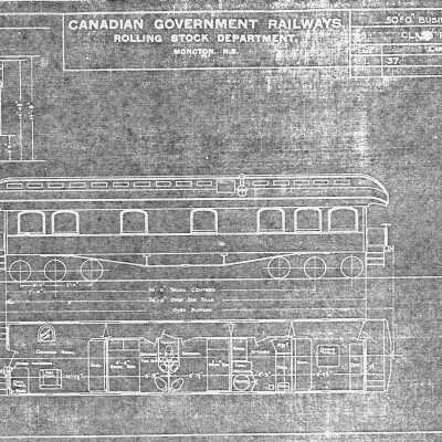 Canadian Government Railways: Rolling Stock Blueprints for a Business Car