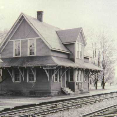 Photograph, CNR Station at Beemont, Nova Scotia.