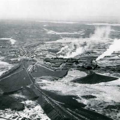 Photograph, Aerial View, Copper Cliff Smelter, Ontario, 1927.