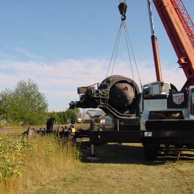 Photograph, NORMHC, Slag Pot Moving.