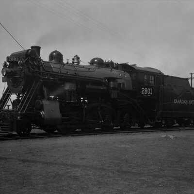 Photograph, Canadian National Railways (CNR) Locomotive 2801.