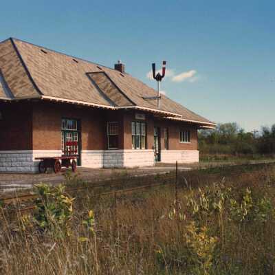 Photograph, CNR Orillia Station, Orillia, Ontario, September 1996.