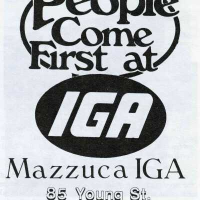 Photograph, Mazzuca IGA, Capreol, Ontario.