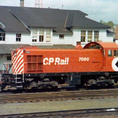Photograph, Canadian Pacific Engine 7090 at Sudbury, Ontario