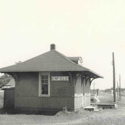 Photograph, CNR Station at Enfield, Nova Scotia.