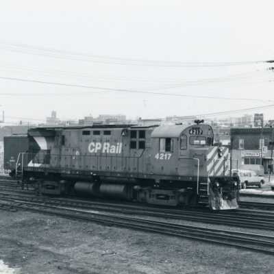 Photograph, MLW C424 at Sudbury, March 18, 1979.