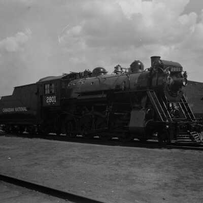 Photograph, Canadian National Railways (CNR) Locomotive 2801.