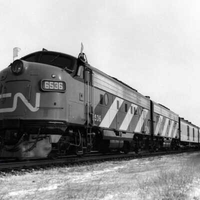 Photograph - Canadian National Railway passenger train no. 6536