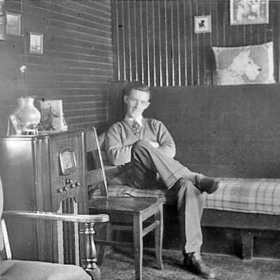 Photograph, 1937 Angus McKay, School Car Living Quarters.