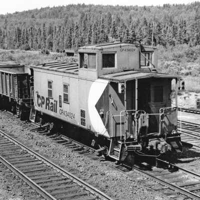 Photograph - Empty ore train, Levack
