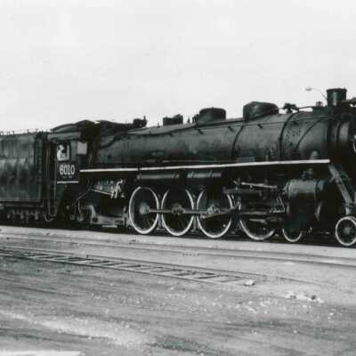 Photograph, Canadian National Steam Locomotive 6010