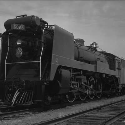 Photograph, Canadian National Railways (CNR) Locomotive 6028.