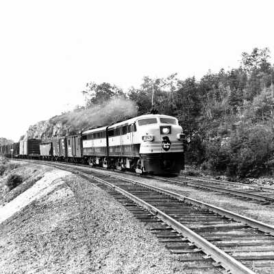 Photograph: "CPR Engine no. 4026 Freight Rossport Ontario"