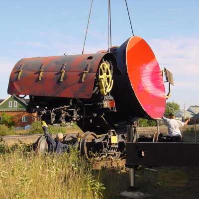 Photograph, NORMHC, Slag Pot Moving.