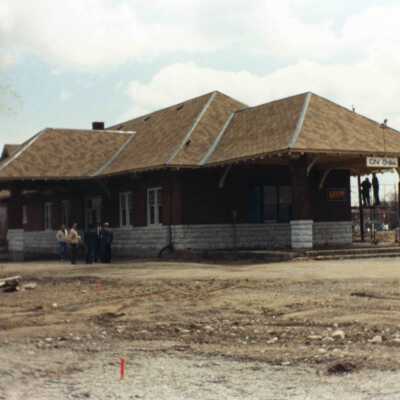 Photograph, CNR Orillia Station, Orillia, Ontario.