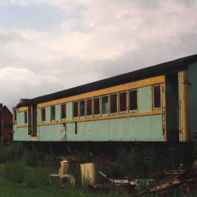 Photograph, Former CN 60027 cable car, ex Fort Erie Auxiliary, ex CN 15836 Diesel Rail car at Ridgeway, Ontario, July 30th 1994.