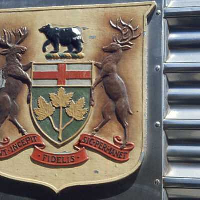 Photograph, Ontario Coat of Arms.
