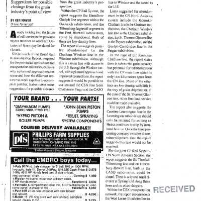 Document, Report lists least-impact Closing.
