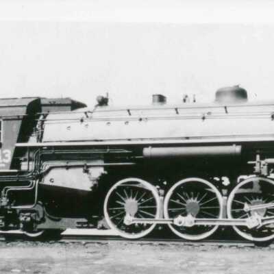 Photograph, Canadian National Steam Locomotive 6043
