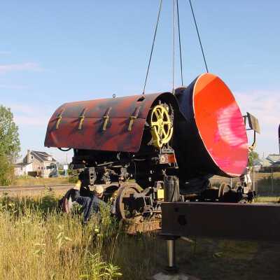 Photograph, NORMHC, Slag Pot Moving.