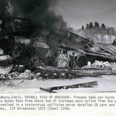 Photograph, Ontario Provincial Police, CPR Wreck Photographs.