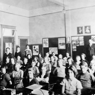 Photograph, "Stewart Armstrong's Class"