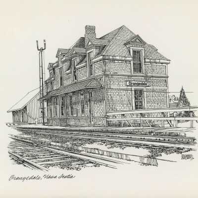 Photograph, CNR Station at Orangedale, Nova Scotia.